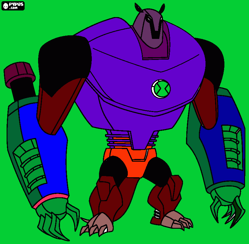 gigante de aço para colorir e imprimir