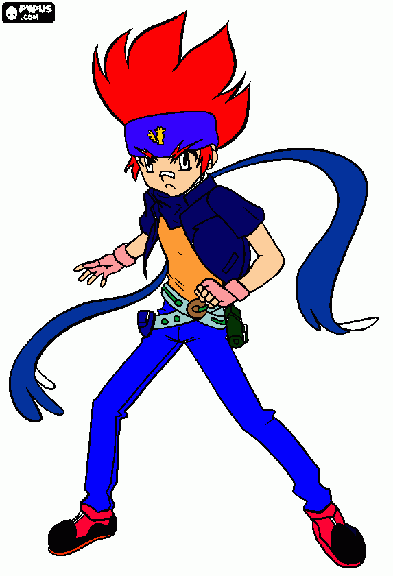 ginca hagane para colorir e imprimir