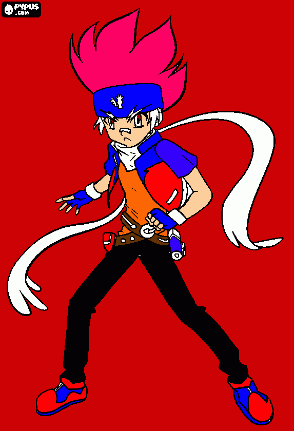 gingka hagane para colorir e imprimir