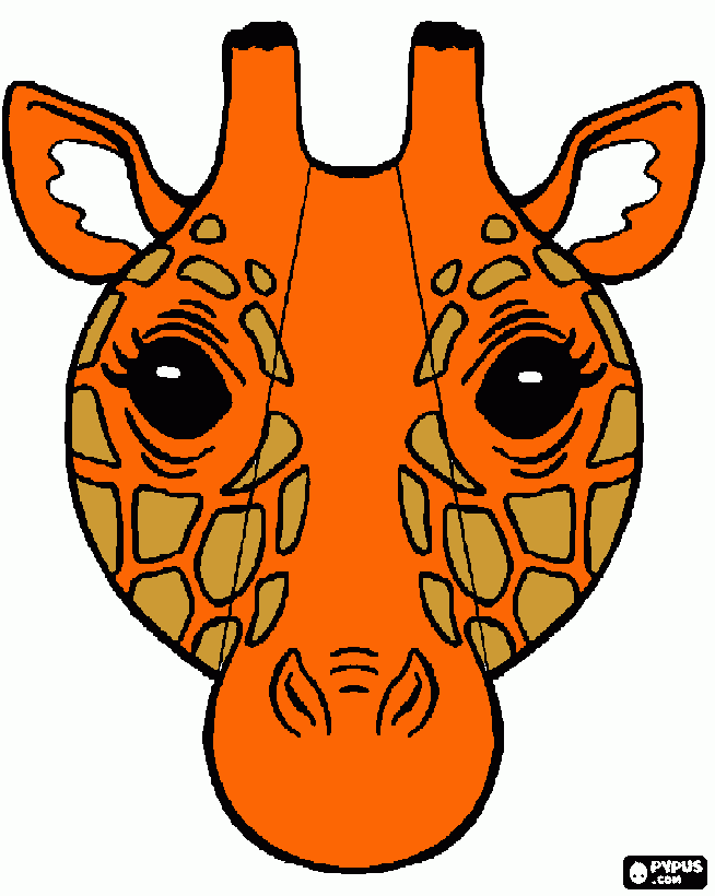 Giraffa para colorir e imprimir