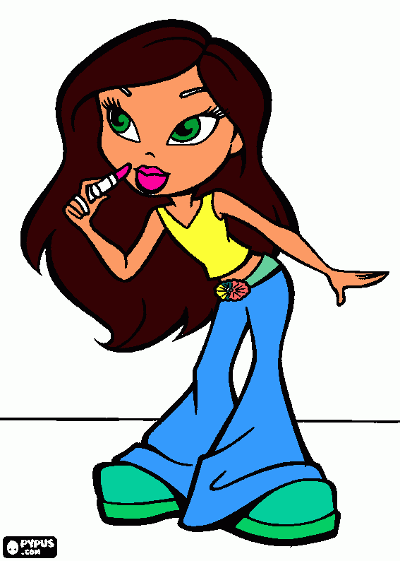 girl para colorir e imprimir