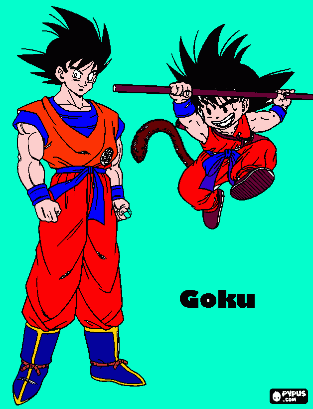 gocu adulto e na enfasia para colorir e imprimir