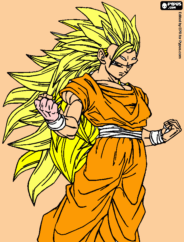 gogu super sayagin  3 para colorir e imprimir