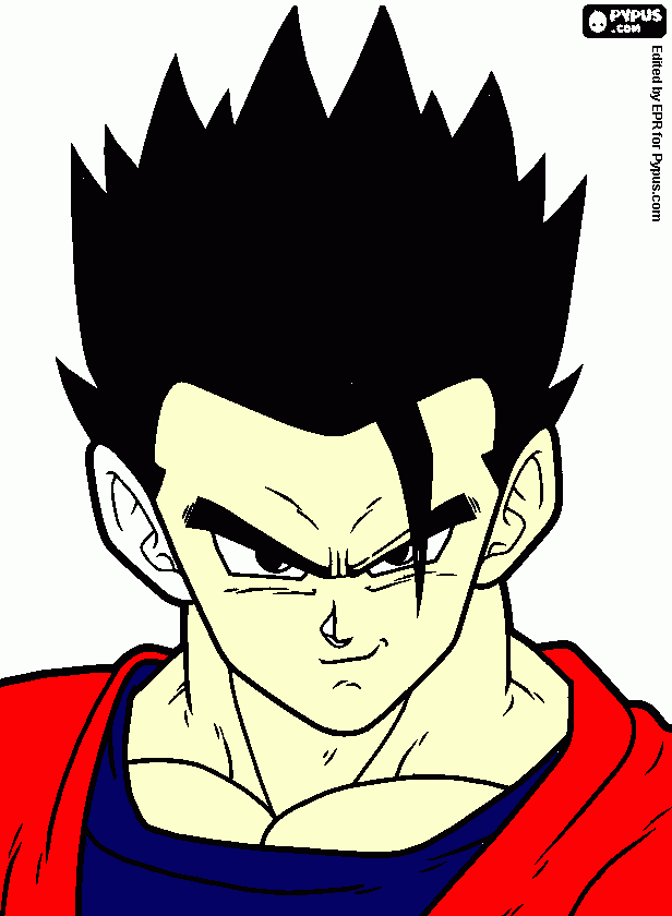 Gohan Ssj para colorir e imprimir