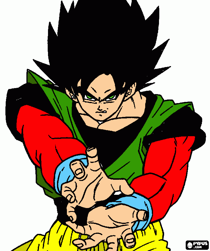 goku bf para colorir e imprimir