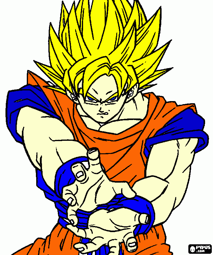 goku camerramerra! para colorir e imprimir