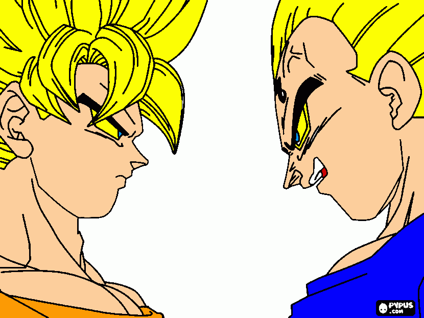 GOKU E VEGETA E para imprimir , desenho GOKU E VEGETA E GOKU E VEGETA E para imprimir , desenho GOKU E VEGETA E