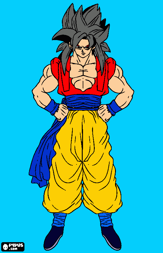 Goku fase 4 para imprimir , desenho Goku fase 4 Goku fase 4 para imprimir , desenho Goku fase 4
