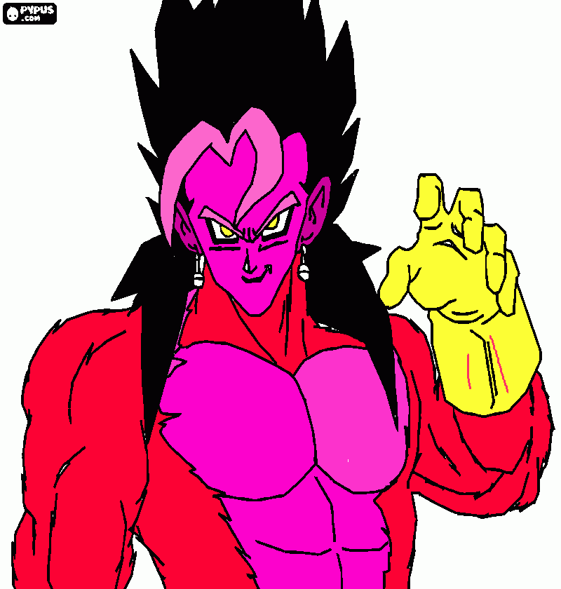 Goku huheu para colorir e imprimir