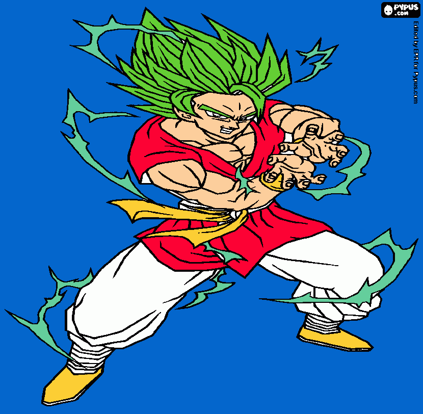 goku lssj para colorir e imprimir