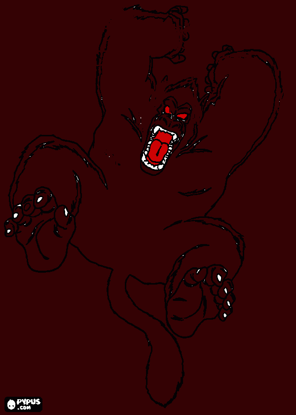 goku macaco para colorir e imprimir