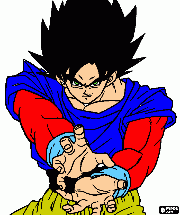 Desenho - Goku SSJ 4 com o Instinto Superior