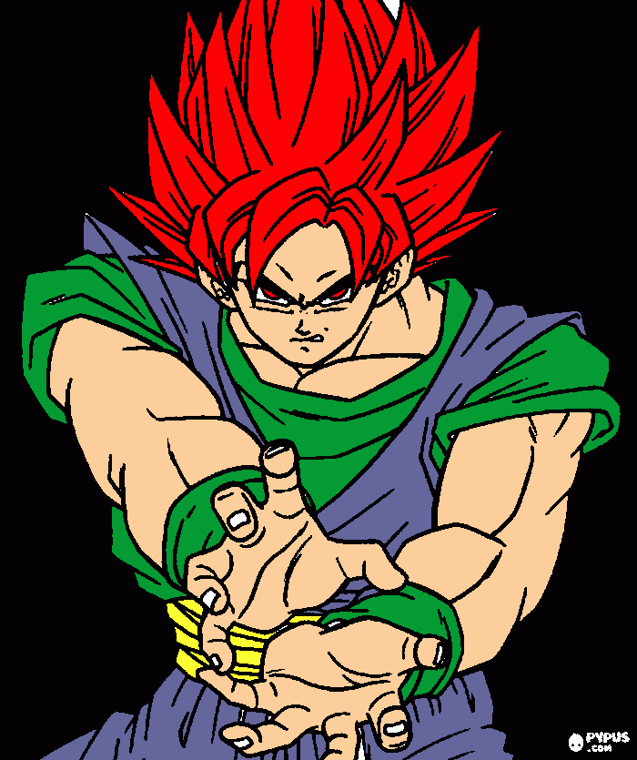 Goku ssj 999 para colorir e imprimir