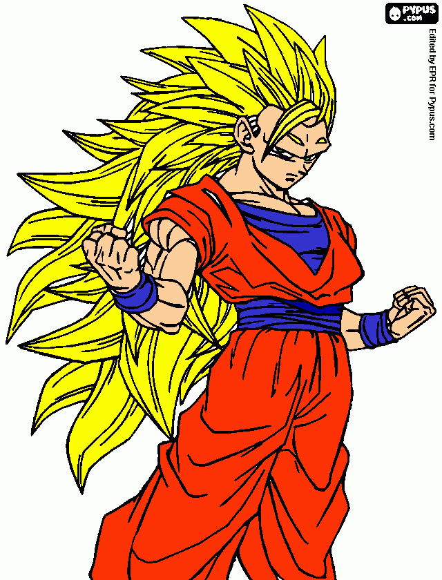 Meus desenhos - Goku ssj3