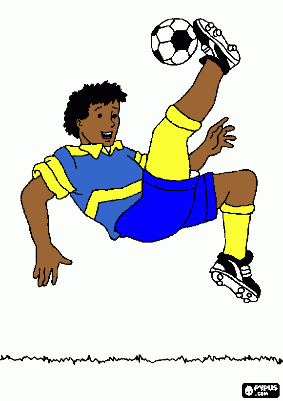 Gol de bicicleta para colorir e imprimir