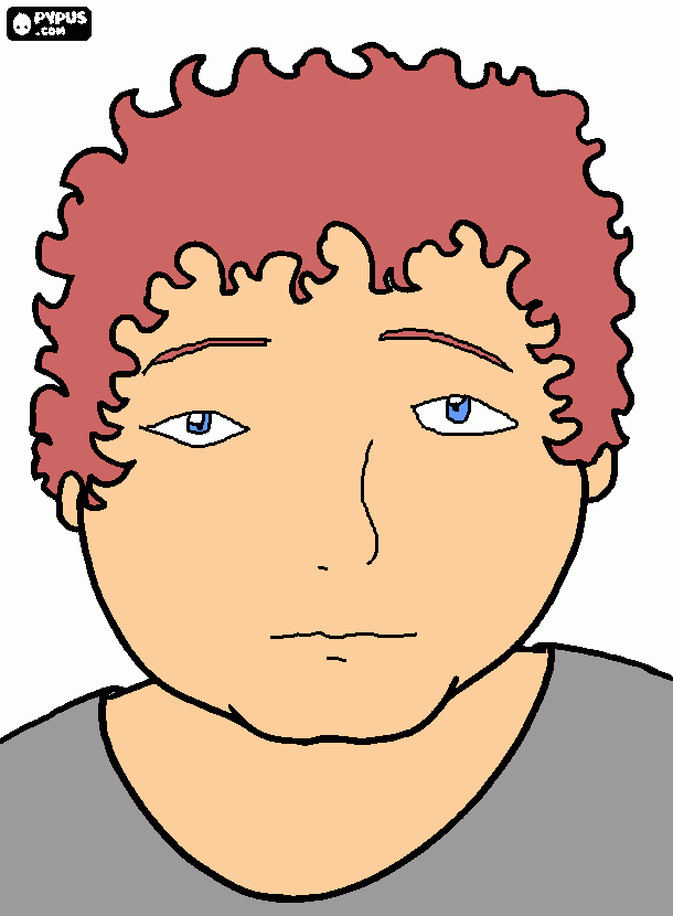 gordinho para colorir e imprimir