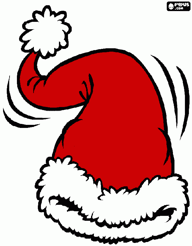 gorro para colorir e imprimir