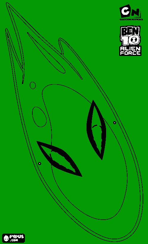 gosma verde para colorir e imprimir