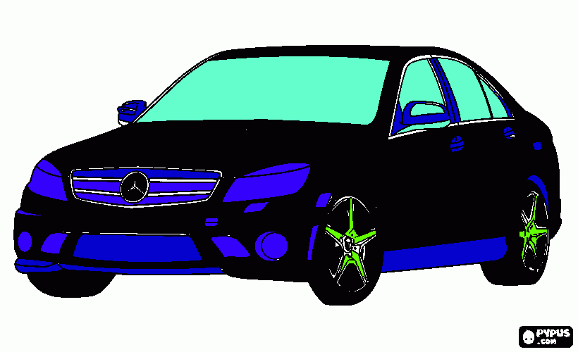 gostas do mercedes para colorir e imprimir
