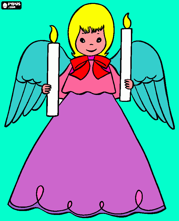 gosto do anjinho que eu desenhei para colorir e imprimir
