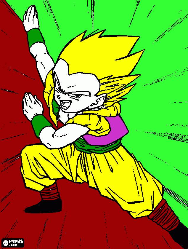 gotenk para colorir e imprimir