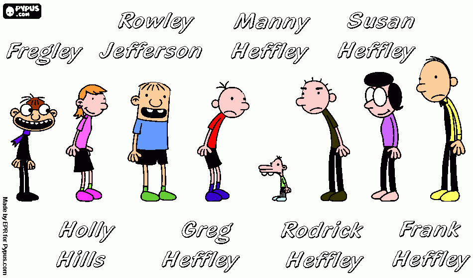 greg  para colorir e imprimir