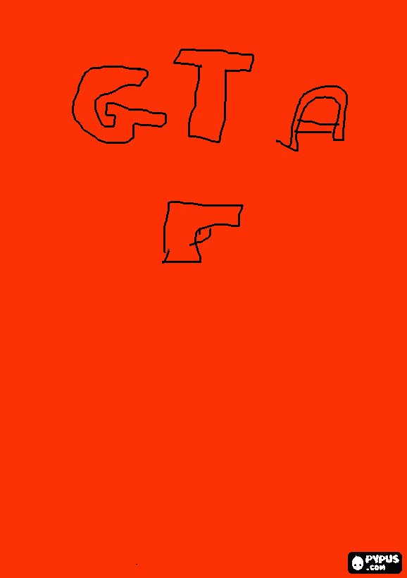 gta para colorir e imprimir