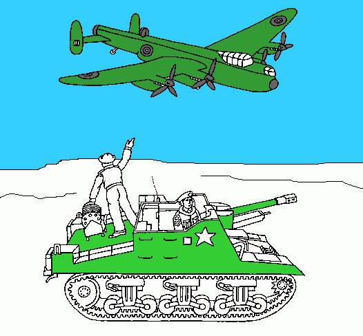 Guerra do Iraque para colorir e imprimir