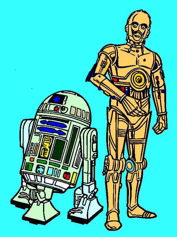 GUERRA DOS CLONES para colorir e imprimir