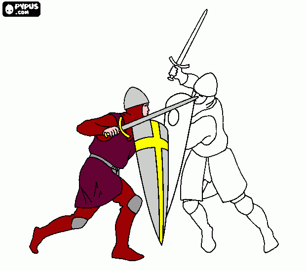 guerreiro para colorir e imprimir