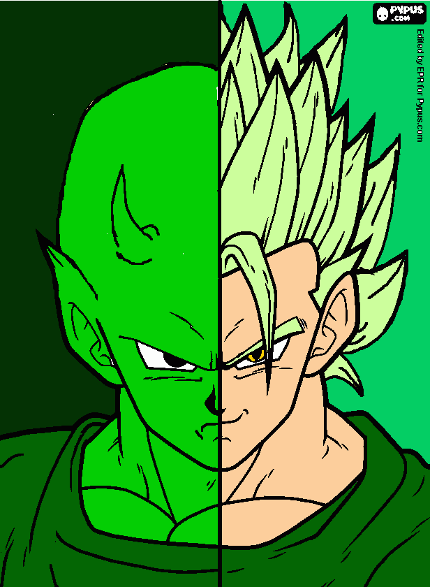 Gurin(Verde) Alien Form/Gurin Human Form (Ryu Senshi Plus) para colorir e imprimir