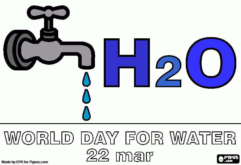 h2o para colorir e imprimir