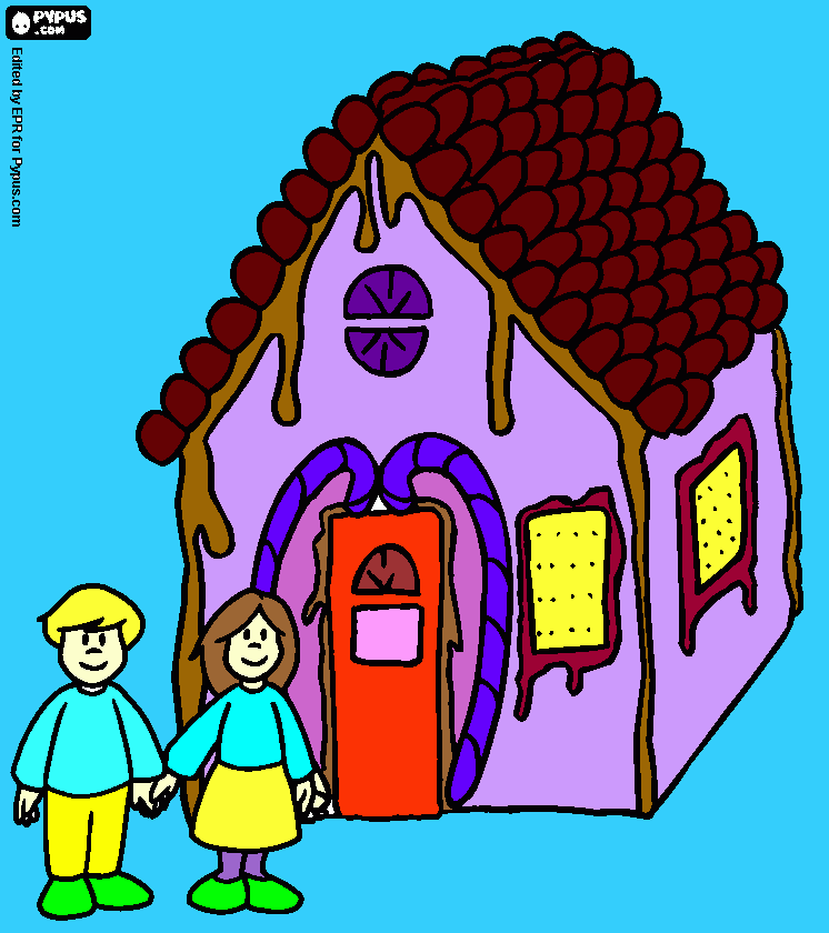 hansel e greter para colorir e imprimir