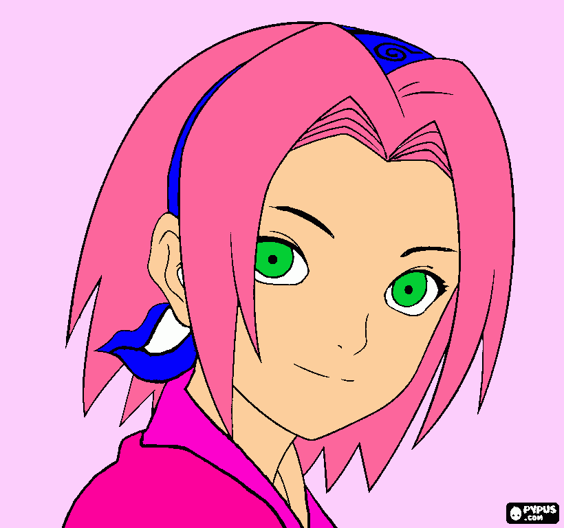 haruno sakura é a paixona pelo o mais gato que ela namora pelo o uthira sasuke para colorir e imprimir