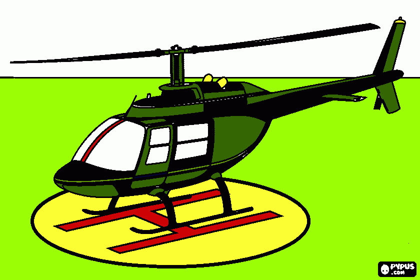 HELICOPTERO DO EXERCITO para colorir e imprimir