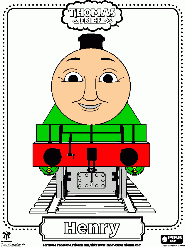 henry, o trenzinho para colorir e imprimir