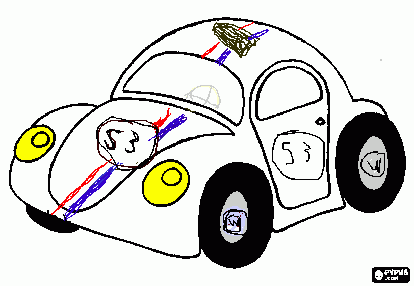 herbie para colorir e imprimir