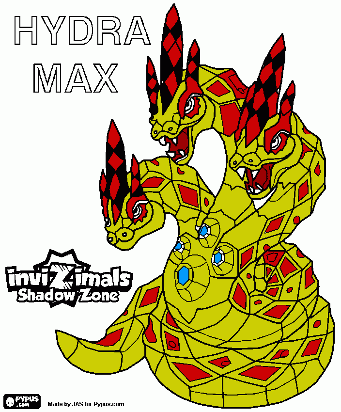 hidra para colorir e imprimir