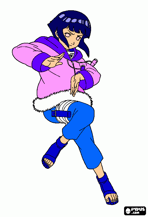 Desenho de Hinata Hyuga para colorir - Tudodesenhos