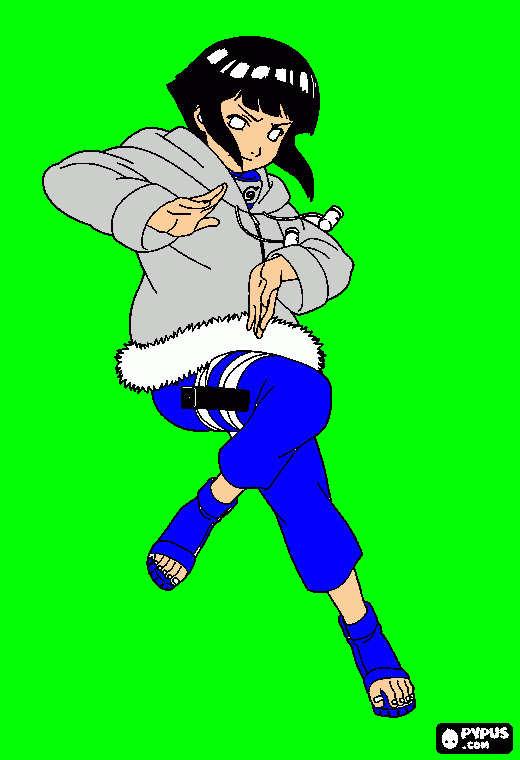 hinata para colorir e imprimir