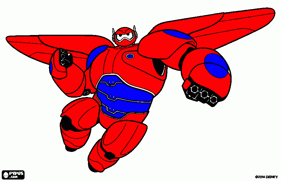 hiro para colorir e imprimir