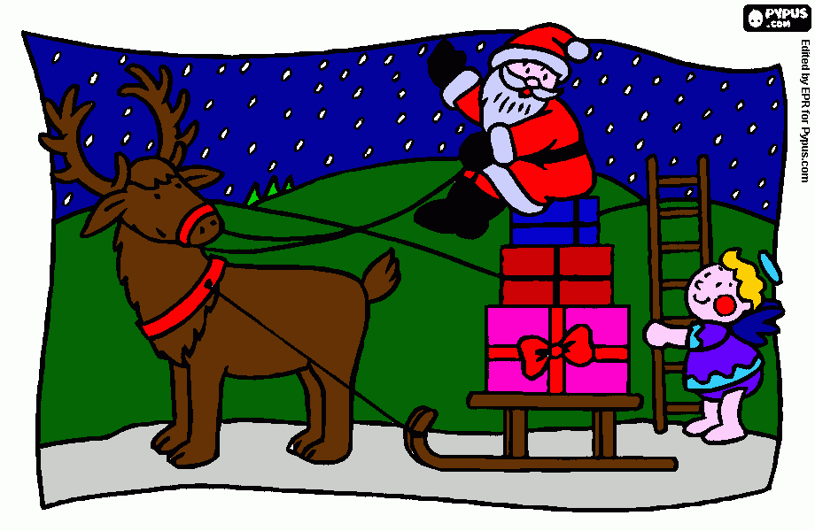 hohoho  feliz  natal  ! para colorir e imprimir