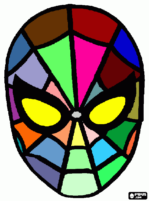 homem aranha colorido para colorir e imprimir