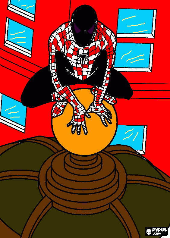 homem aranha minha 2 roupa para colorir e imprimir