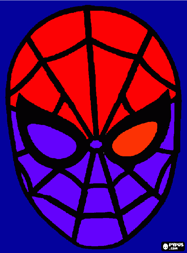 homem aranha roxo e vermelho para colorir e imprimir