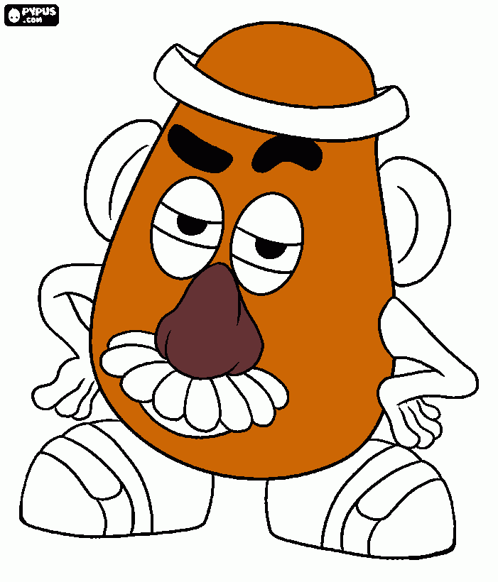 HOMEM BATATA para colorir e imprimir