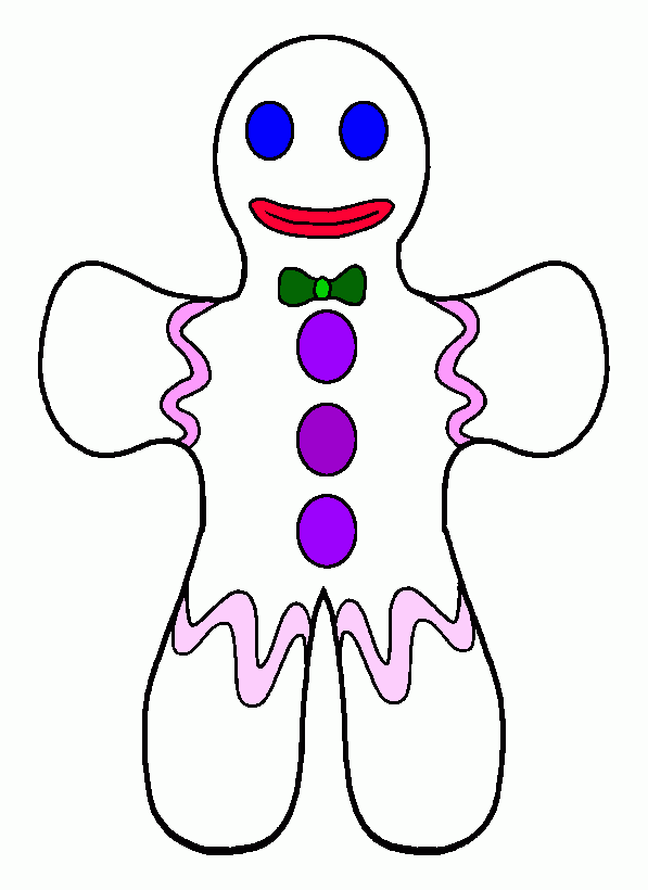 homem biscoito para colorir e imprimir