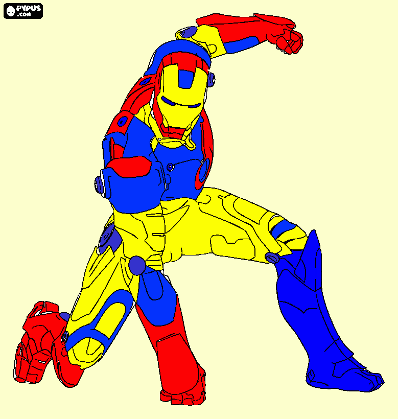 homem de ferro 3 para colorir e imprimir