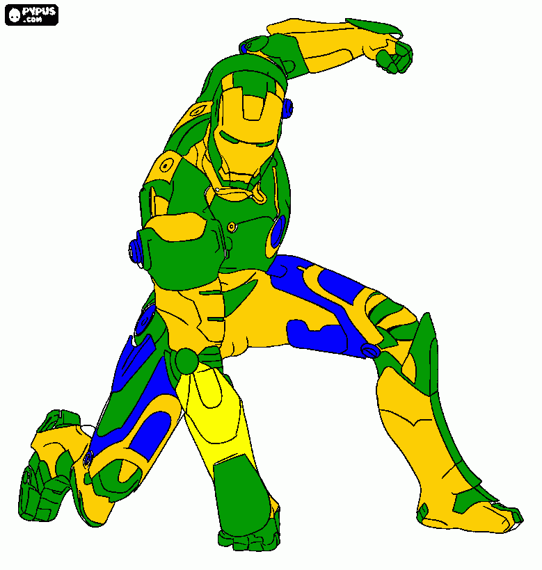 Homem de Ferro BR para colorir e imprimir