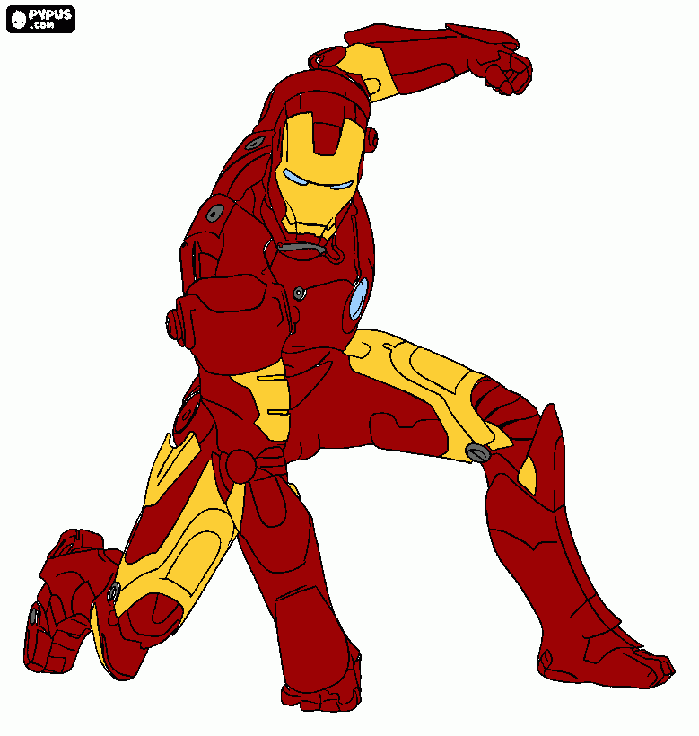 Homem de ferro Mark 3 para colorir e imprimir